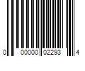 Barcode Image for UPC code 000000022934