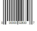 Barcode Image for UPC code 000000026307