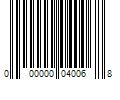 Barcode Image for UPC code 000000040068