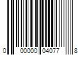 Barcode Image for UPC code 000000040778