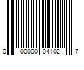 Barcode Image for UPC code 000000041027