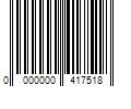 Barcode Image for UPC code 0000000417518