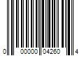 Barcode Image for UPC code 000000042604