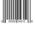 Barcode Image for UPC code 000000043106