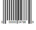 Barcode Image for UPC code 000000047869