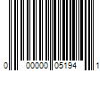 Barcode Image for UPC code 000000051941