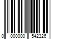 Barcode Image for UPC code 0000000542326