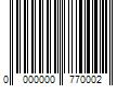 Barcode Image for UPC code 0000000770002