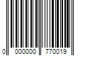 Barcode Image for UPC code 0000000770019