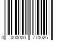 Barcode Image for UPC code 0000000770026