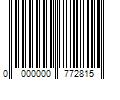 Barcode Image for UPC code 0000000772815