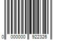 Barcode Image for UPC code 0000000922326