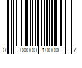 Barcode Image for UPC code 000000100007