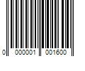 Barcode Image for UPC code 0000001001600