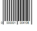 Barcode Image for UPC code 0000001004106