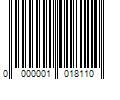 Barcode Image for UPC code 0000001018110