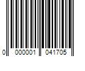 Barcode Image for UPC code 0000001041705