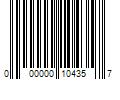 Barcode Image for UPC code 000000104357