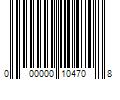 Barcode Image for UPC code 000000104708