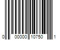 Barcode Image for UPC code 000000107501