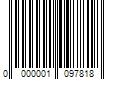 Barcode Image for UPC code 0000001097818