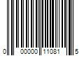 Barcode Image for UPC code 000000110815