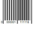 Barcode Image for UPC code 0000001111118