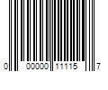 Barcode Image for UPC code 000000111157