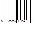 Barcode Image for UPC code 000000121941