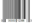 Barcode Image for UPC code 000000123563