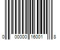 Barcode Image for UPC code 000000160018