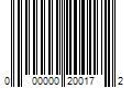 Barcode Image for UPC code 000000200172