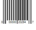 Barcode Image for UPC code 000000202947