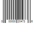 Barcode Image for UPC code 000000204736