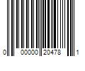 Barcode Image for UPC code 000000204781