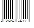 Barcode Image for UPC code 0000002222448