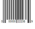 Barcode Image for UPC code 000000222389