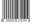 Barcode Image for UPC code 0000002270104