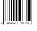 Barcode Image for UPC code 0000002401119