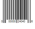 Barcode Image for UPC code 000000240406