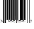 Barcode Image for UPC code 000000250122