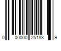 Barcode Image for UPC code 000000251839