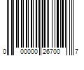 Barcode Image for UPC code 000000267007