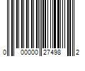 Barcode Image for UPC code 000000274982