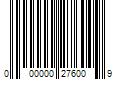 Barcode Image for UPC code 000000276009