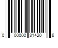 Barcode Image for UPC code 000000314206