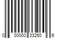 Barcode Image for UPC code 000000332606