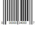 Barcode Image for UPC code 000000340007