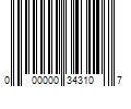 Barcode Image for UPC code 000000343107