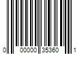 Barcode Image for UPC code 000000353601